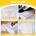 thumbnail image 3 of T Shirt Ruler Guide Alignment Tool, Acrylic Tshirt Alignment Tool Center Designs Transparent  for Heat Press, 3 of 8