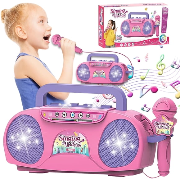 Microphone for Kids Age 2-3 Girls, Birthday Gift for Toddler Girls 3 4 5 6 7 Year Old Kids Toys