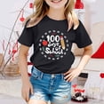 thumbnail image 2 of TZEWGL T-Shirts pour Enfants Imprimé Dessin Animé Col Rond Ample Manches Courtes Vêtements pour Filles Garçons Taille 3-4T, 2 of 4