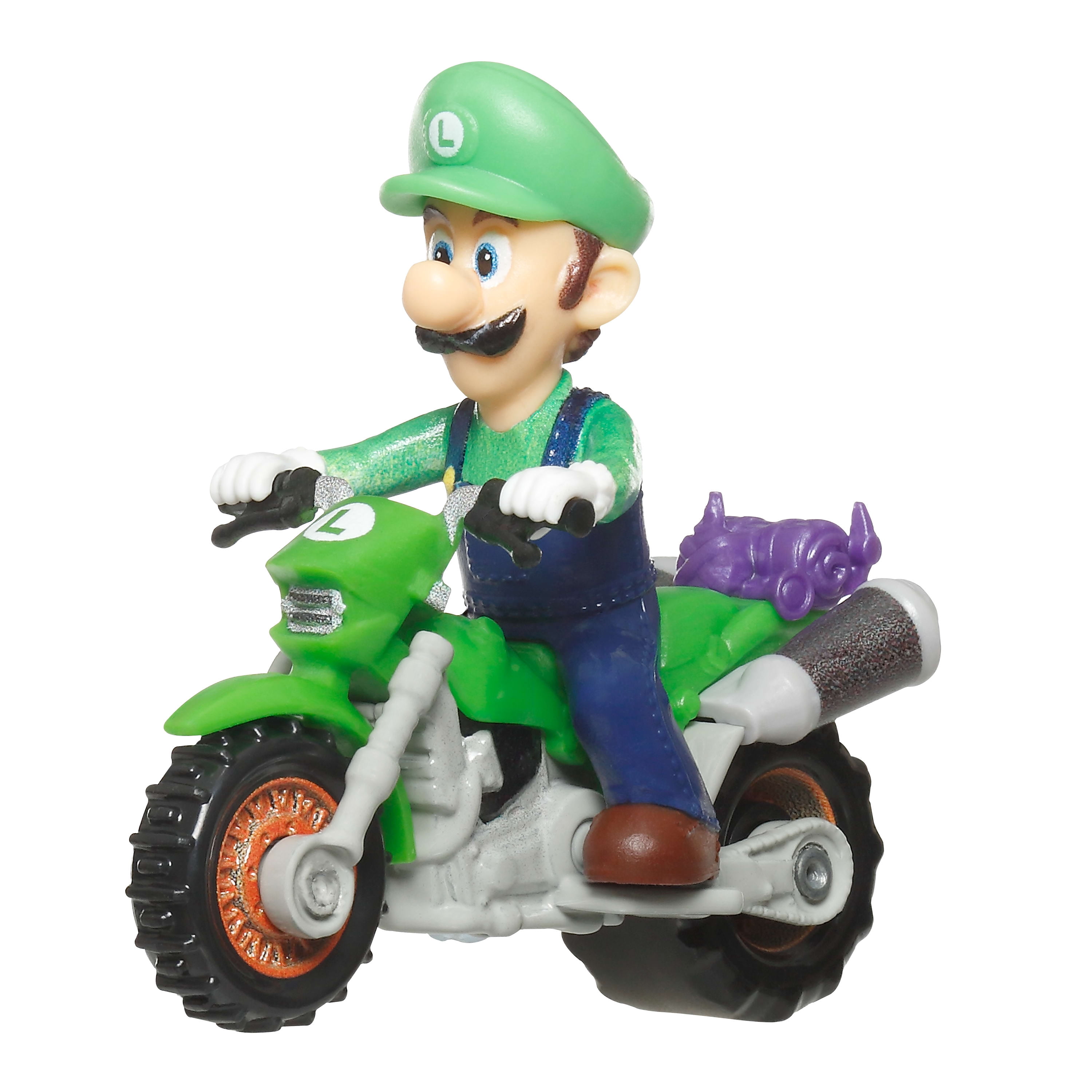 Hot Wheels Mario Kart véhicule jouet en métal moulé sous pression à l'échelle 1:64, Luigi