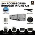 thumbnail image 4 of KNOX 2nd Gen Fifth Wheel RV Cover & Skirt Combo - Anti-Tear APEX Fabric, Fits 37-41 ft RVs, Travel Trailers, or Motorhomes - Includes Wheel, Ladder & Gutter Covers (266" L x 66" H Skirt), 4 of 9