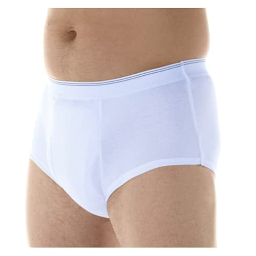 Lot de 3 Culottes de Contrôle de Vessie pour Hommes, Absorption Maximale, Lavables et Réutilisables, 5X-Grand (Lot de 3)
