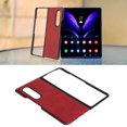 thumbnail image 4 of Étui en Cuir pour Téléphone, Protection Complète Anti-Rayures Étui Rigide Antichoc pour Z Fold 3 Noir, Rouge, Bleu, Vert Militaire, Marron, 4 of 8