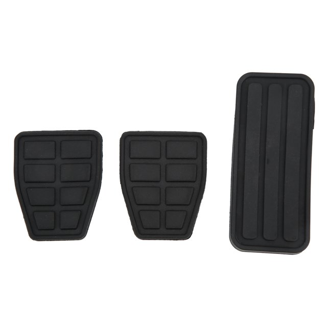 Brake Accelerator Pedal Pad Set, Rubber Perfect Fit Flexible 3pcs 171721647 Antiwear For Upgrade