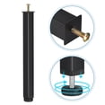 thumbnail image 3 of Unique Bargains 2 Pack Adjustable Height Bed Frame Support Legs(350mm-385mm/13.8'-15.2'), Black, 3 of 5
