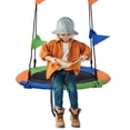 thumbnail image 1 of 40" Kids Tree Swing, Round Platform Rope Swing for Backyard Playground Hold up 220 lb, 1 of 8