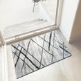 thumbnail image 1 of JV Home Tapis à Rayures Gris 2'x3'3 Pouces Tapis Lavable Antidérapant, 1 of 6
