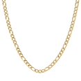 thumbnail image 1 of Collier Chaîne Figaro pour Homme 22 Pouces en Acier Inoxydable Jaune - 8 mm, 1 of 4