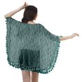 thumbnail image 4 of Moomaya Vêtements de Plage Imprimés pour Femmes Boléro à Franges Cache-Maillot Cardigan, 4 of 5
