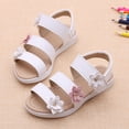 thumbnail image 2 of Summer Girls Sandals Fashion Slides for Girls Slides Flat Shoes with Big Shower Slippers3 Girls Sandals Flower Design Comfortable Lightweight on Kids Girls Sandals for Kids, 2 of 6