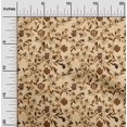 thumbnail image 2 of oneOone Rayon Beige Fabric Floral Craft Projects Decor Fabric Printed By The Yard 56 Inch Wide, 2 of 4