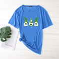 thumbnail image 3 of Pxiakgy Vente de Liquidation! T-Shirt de la Saint-Patrick pour Femmes Gnomes Mignons T-Shirt Imprimé Trèfle Manches Courtes T-Shirts Graphiques Hauts Femmes Manches Courtes Col Rond Mode Décontractée Chemise Bleue G, 3 of 4