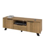 Bestar Auva 67W TV Stand brun érable