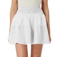 thumbnail image 1 of Women's High Waist A Line Mini Skirt - Flowy Pleated Ruffles, Cute Style for Summer Dating - S-XXL Sizes, 1 of 4