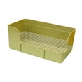 thumbnail image 2 of Bunblic Litter Box Potty Pee Pan Tray Corner Toilet Box Pet Toilet for Cat Small Animals Rats Cage Accessories Green, 2 of 8