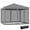 Grey, variant on Outsunny 10' x 10' Pop Up Canopy Tent Gazebo with Removable Mesh Sidewall