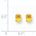 thumbnail image 2 of Boucles d'Oreilles Saphir Jaune Or Blanc 14K, 2 of 2