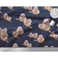 thumbnail image 2 of Soimoi Viscose Chiffon Fabric Golden Retriever Dog Print Fabric by Yard 42 Inch Wide, 2 of 3