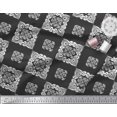 thumbnail image 2 of Soimoi Velvet Fabric Floral Block Print Fabric by The Yard 58 Inch Wide, 2 of 3