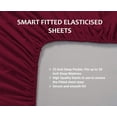 thumbnail image 3 of 500 Thread Count 4 Piece Quality Sheet Set 30 Inch Deep Pocket 100% Egyptian Cotton Solid Pattern, 3 of 4