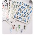 thumbnail image 4 of 12pcs Stereoscopic Nail Art Sticker Self-adhesive Nail Decal Embossed Ribbon Nail Decorative Sticker for Girl Family Gathering Party, 4 of 9