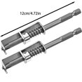thumbnail image 3 of 2 Pcs Spring Screw Holder Bit, 4.72 inch Anti-Drop Screwdriver Bit, Single-Hand Operation Bit Holder for Electricians, Mechanics, DIY Home Repair,Versatile Screw Retaining Tool,Screw Holder,(Silver), 3 of 7