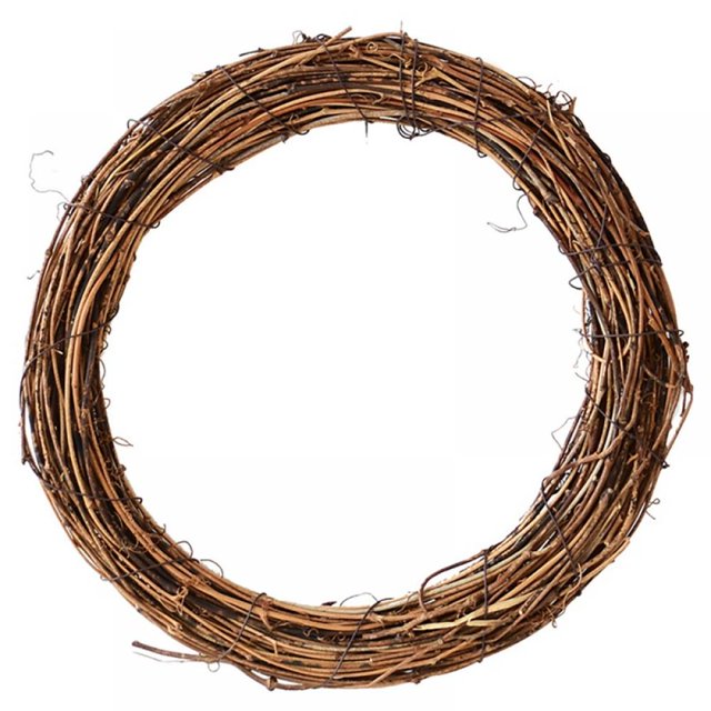 Natural Grapevine Wreath Rings, Rattan Vine Branch Wreath Hoop for Christmas DIY Craft Holiday Party Decors 6 Sizes