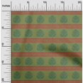 thumbnail image 1 of oneOone Organic Cotton Poplin Twill Fabric Leaves & Lotus Block Print Fabric BTY 42 Inch Wide, 1 of 4