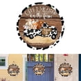 thumbnail image 2 of Farmhouse Cow Decoration Front Door Sign Farmhouse Porch Decoration Christmas Welcome Print Door Decoration Christmas Home Guest Door Decoration 12 Inch, 2 of 8
