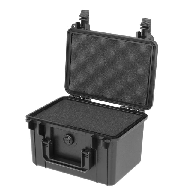 Tool Case Equipment with Sponge Case with Sponge Safety Portable Suitcase Safety for Instrument Gear 21.5cmx16.5cmx12.5cm