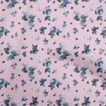 thumbnail image 1 of oneOone Cotton Flex Light Pink Fabric Florals Craft Projects Decor Fabric Printed By The Yard 40 Inch Wide, 1 of 4