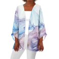 thumbnail image 2 of MesaSe Cardigan pour Femmes Mode Décontractée Rétro Imprimé Léger Longueur Moyenne Veste Cardigan Noir L, 2 of 6