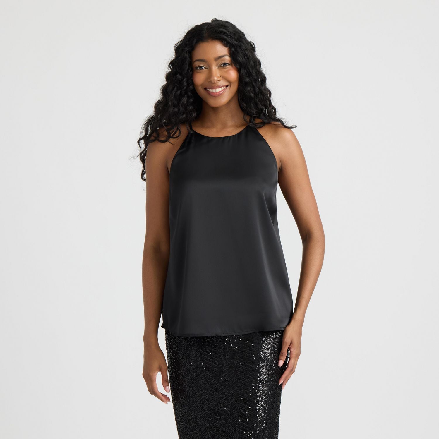 Mexx Women’s Matte Satin Halter Top