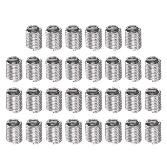 Unique Bargains 30 Pack 3/8 16 UNC 2D 19mm 304 Inserts Filetés en Acier Inoxydable