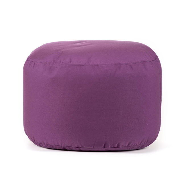Gouchee Home Soleil pouf Intérieur/extérieur en Tissu Oléfine Violet Hydrofuge, pouf Rond compact Mesurant 20 Pouces de Diamètre et 12 Pouces de Hauteur, Rempli de Billes de Polystyrène Canadien à Haute Densité pour un Confort Ferme, Léger et durable pour patio, Balcon Ou Salon, Convient Aussi comme Siège Décontracté Ou Repose-Pieds