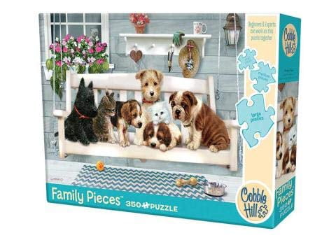 Cobble Hill - Porch Pals, 350 Family Pieces Puzzle