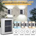 thumbnail image 1 of 2pcs Solar Wall Light Outdoor Auto ON/OFF Solar Security Light IP65 Waterproof Solar Fence Light for Patio Stairs Yard Pathway, 1 of 11