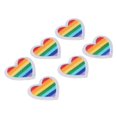 thumbnail image 3 of Iron On Patches, Multipurpose Rainbow Heart Patches Mini Portable DIY  For Sewing For Clothing Repair White Border, 3 of 8