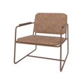 thumbnail image 1 of Manhattan Comfort Fauteuil d'Appoint Bas en Cuir PU 2.0, Couleur Corten, 1 of 3