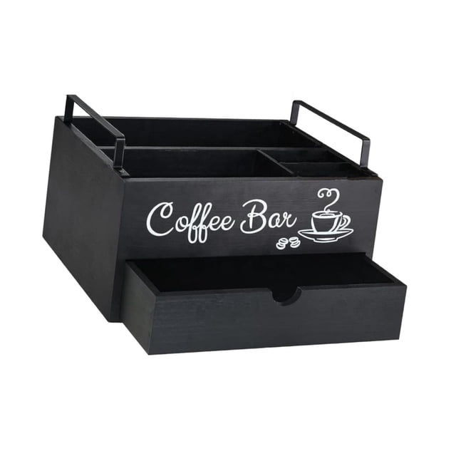 tamizeot Coffee Station Organizer Coffee and Tea Storage Condiment Organizer for Cafe Style B Style A