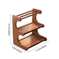 thumbnail image 3 of Étagère de Bureau à Plusieurs Niveaux pour Gobelets d'Eau et Cosmétiques, Petit Support de Rangement, Poste de Travail de Bureau, Organisation, Étagère d'Exposition à Niveaux, 3 of 6