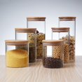 thumbnail image 3 of CHUANK Sealed Canisters Glass Jar Airtight Jar Sugar Jar Container for Coffee Flour Container Glass Containers, 3 of 6