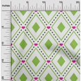 thumbnail image 2 of oneOone Polyester Spandex Green Fabric Check Sewing Material Print Fabric By The Yard 56 Inch Wide, 2 of 4