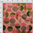 thumbnail image 3 of oneOone Silk Tabby Pink Fabric Geometric Sewing Material Print Fabric By The Yard 42 Inch Wide, 3 of 4