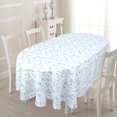 thumbnail image 2 of Modern Oval Tablecloth for Oval Table Waterproof Table Cloths for Dining Room Indoor Outdoor Home Decorative Table Cloth-60x102in, 2 of 5