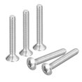 thumbnail image 1 of Unique Bargains Vis de Machine à Tête Ovale M4x30mm, Lot de 100 Vis à Tête Fraisée Légèrement Relevée en Acier Inoxydable 304, 1 of 5