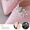 thumbnail image 2 of HLONK Clips de Chaussures en Strass Argentés Durables Décorations à Clipser pour Mariages et Fêtes, 2 of 8