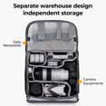 thumbnail image 4 of K&F Concept Camera Backpack with Raincover 20L Bags Large Capacity Case, 4 of 6