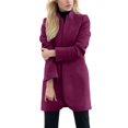 thumbnail image 1 of Manteau Long pour Femme, Cardigan Veste Uni à devant Ouvert avec Design à Manches Courtes, 1 of 4