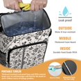 thumbnail image 5 of Floral and Skull Artistic Design Insulated Cooler Backpack - 20L Lightweight & Portable for Road Trips, 5 of 5